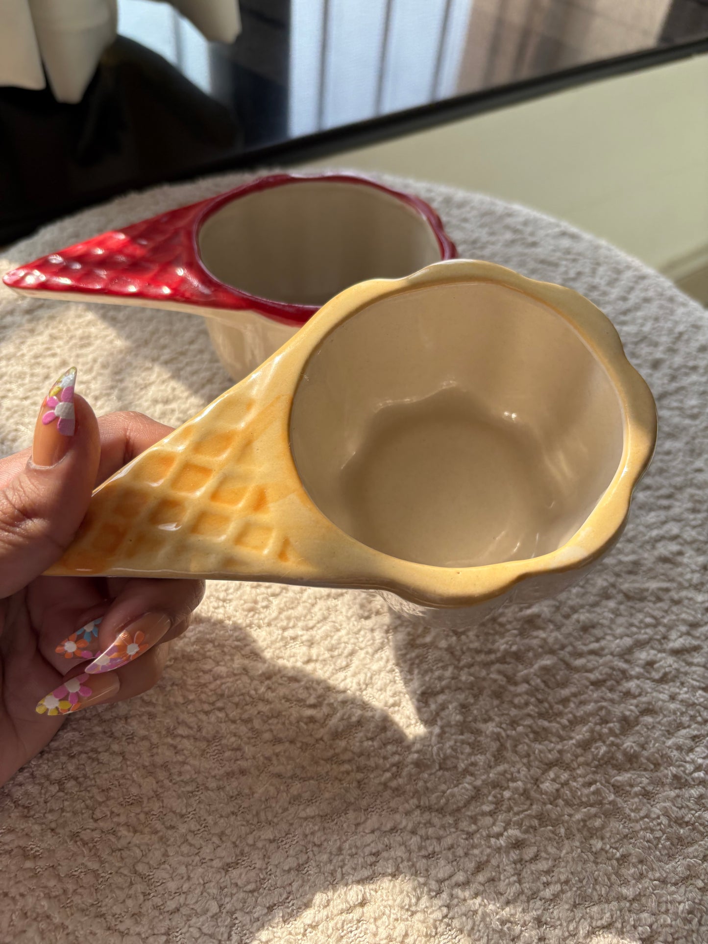 Scoop Swirl Bowl – Cute Ice Cream Cone-Shaped Snack Bowl