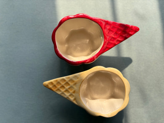 Scoop Swirl Bowl – Cute Ice Cream Cone-Shaped Snack Bowl