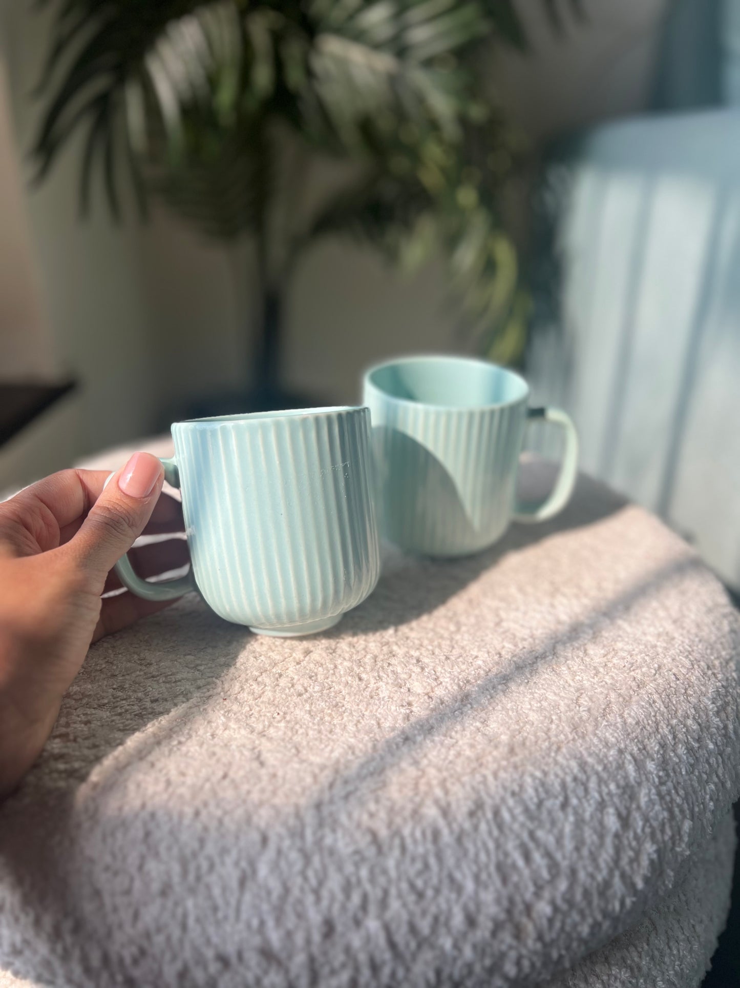 Mint Dream Mugs - Stylish Ceramic Mugs with High Shine Glaze