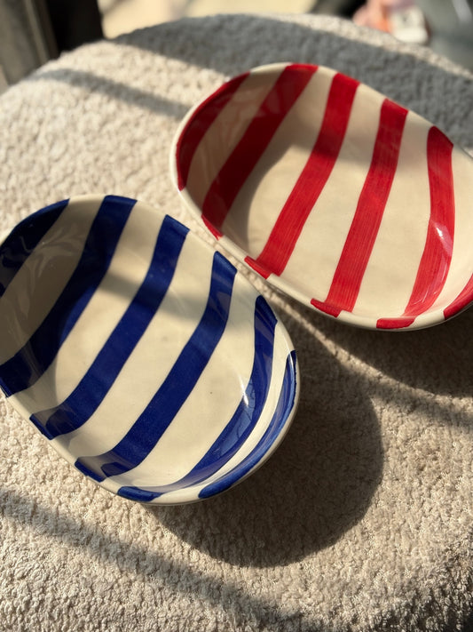 Candy Striped Snack Bowls – Handcrafted & Kawaii-Inspired