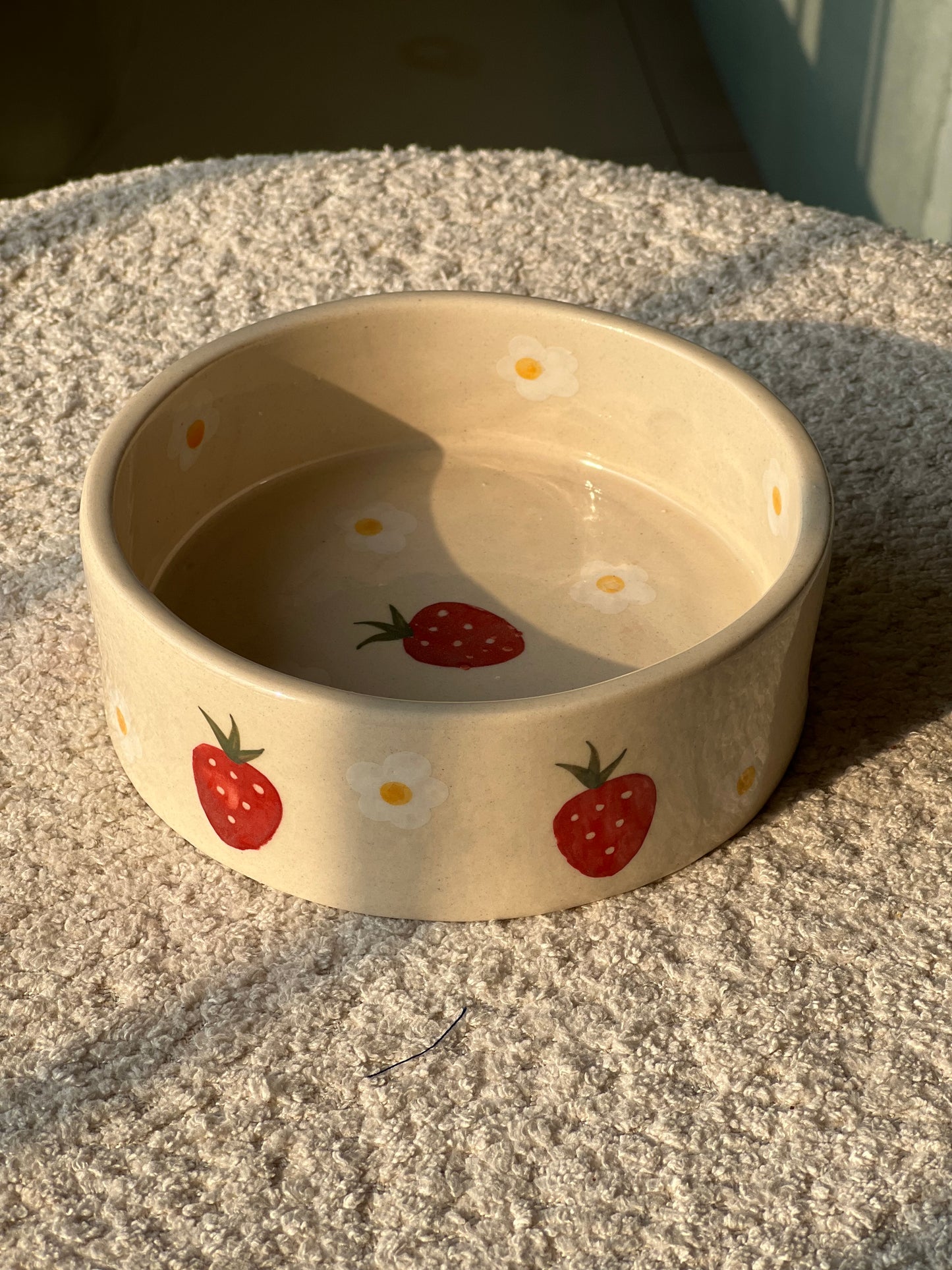 Strawberry Delight Breakfast Bowl – Small Ceramic Bowl