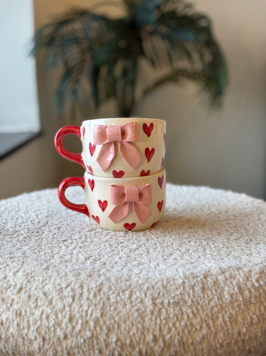 Bow Belle Mug - Handmade 3D Bow Mug for a Chic Sip