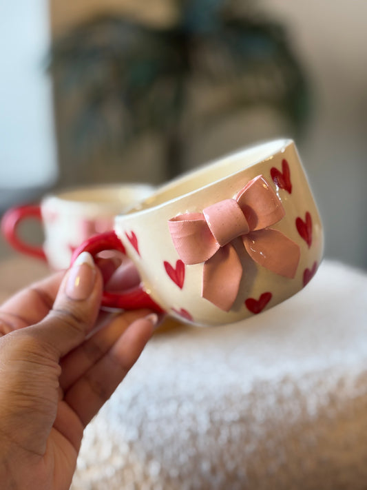 Bow Belle Mug - Handmade 3D Bow Mug for a Chic Sip