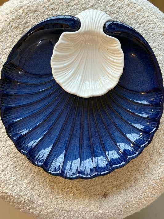 Coastal Charm Shell-Shaped Chips & Dips Platter