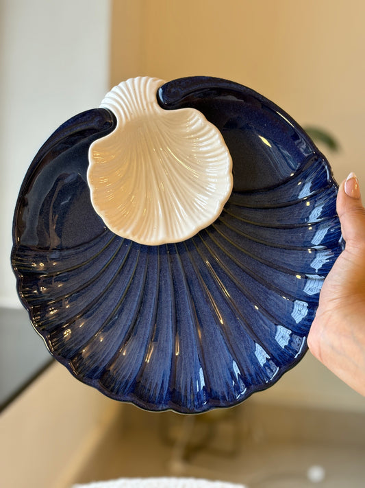 Coastal Charm Shell-Shaped Chips & Dips Platter
