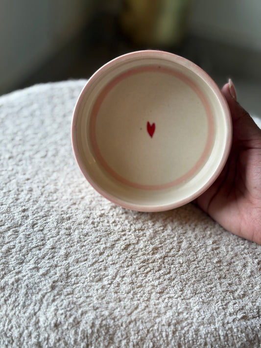 Kawaii Heart Check Bowl snack & breakfast bowl