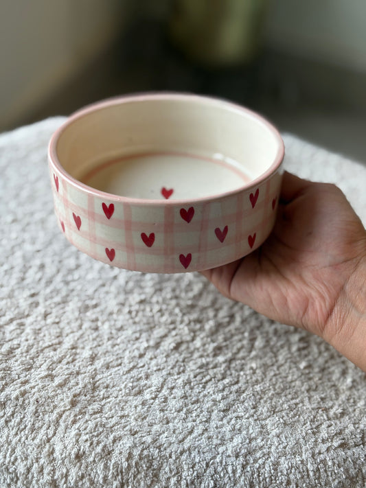 Kawaii Heart Check Bowl snack & breakfast bowl