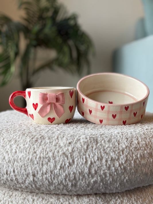 Sweetheart Mug & Bowl Gift Set – Cute Ceramic Combos