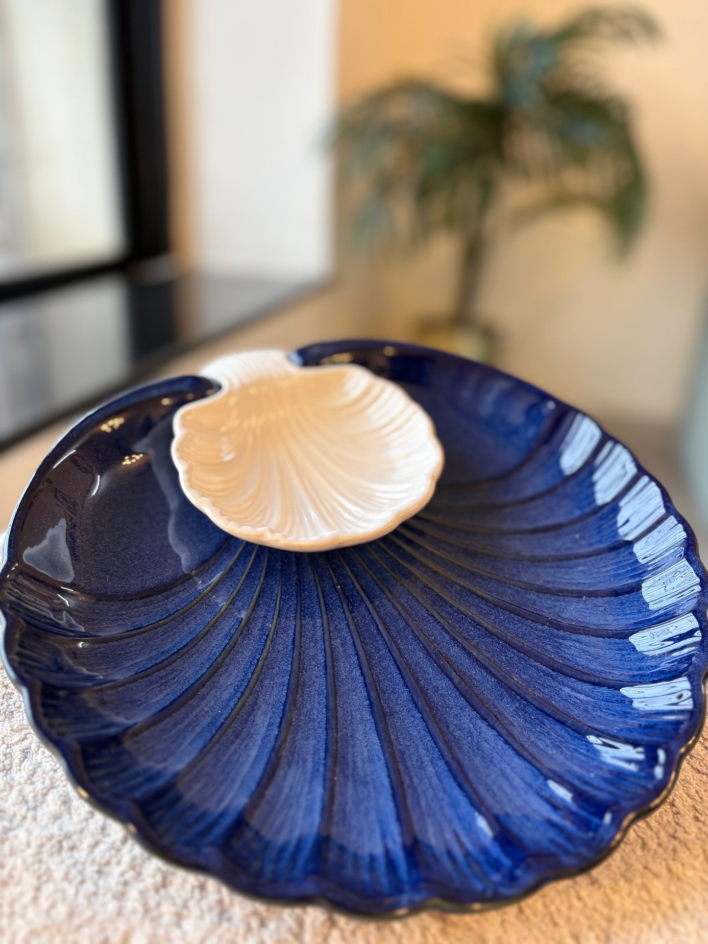 Coastal Charm Shell-Shaped Chips & Dips Platter